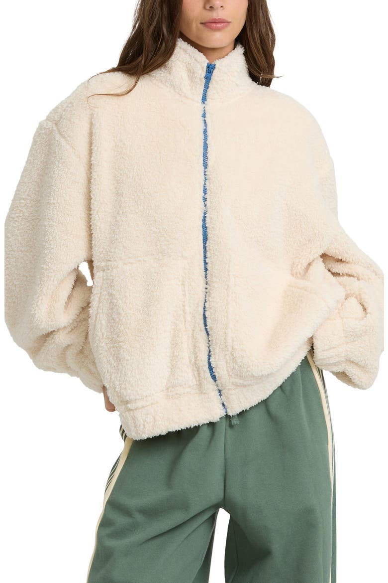 First Light High Pile Fleece Jacket, Main, color, WHITE CAP