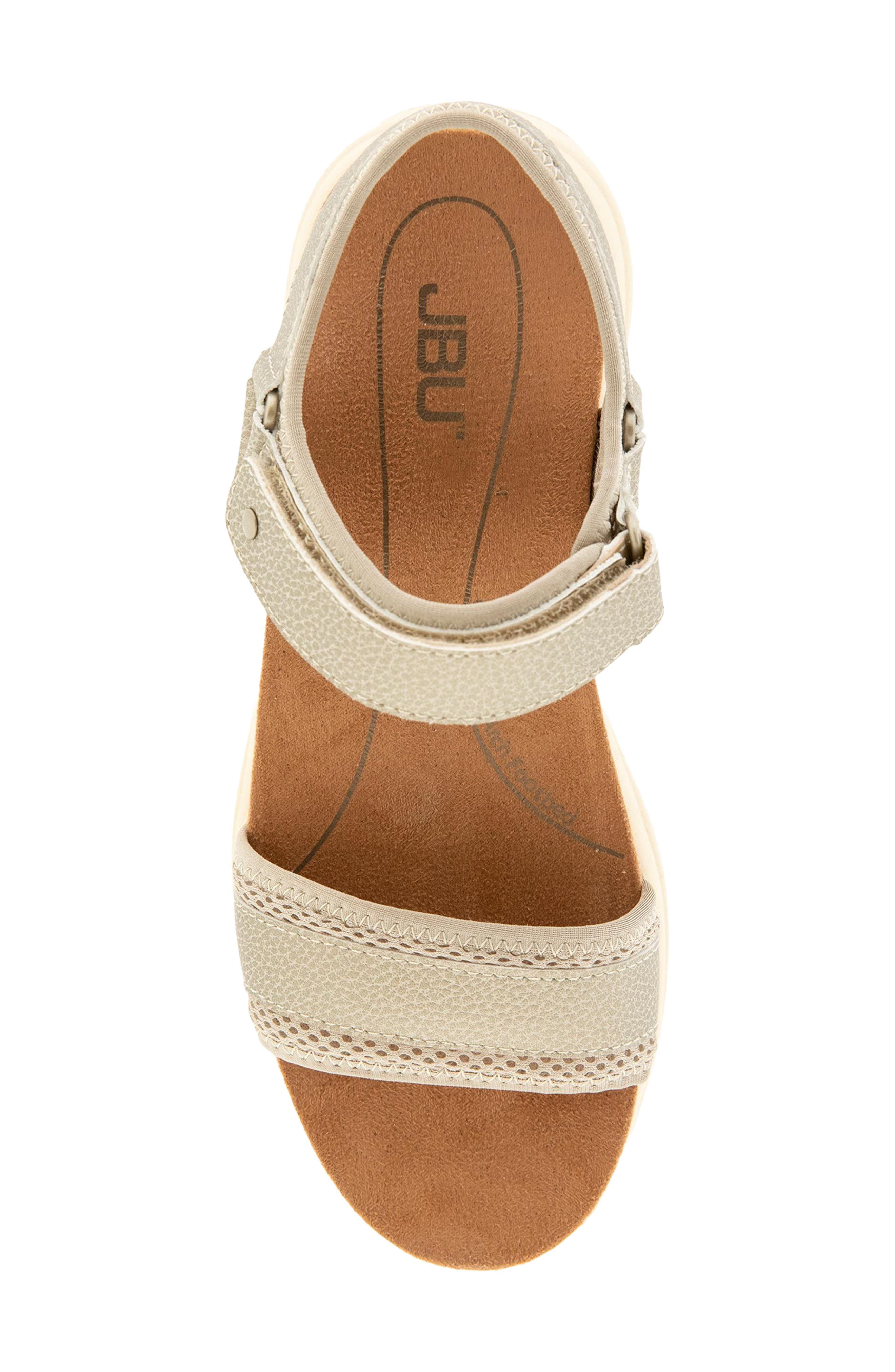 JBU Ellewood Ankle Strap Sandal, Alternate, color, Champagne