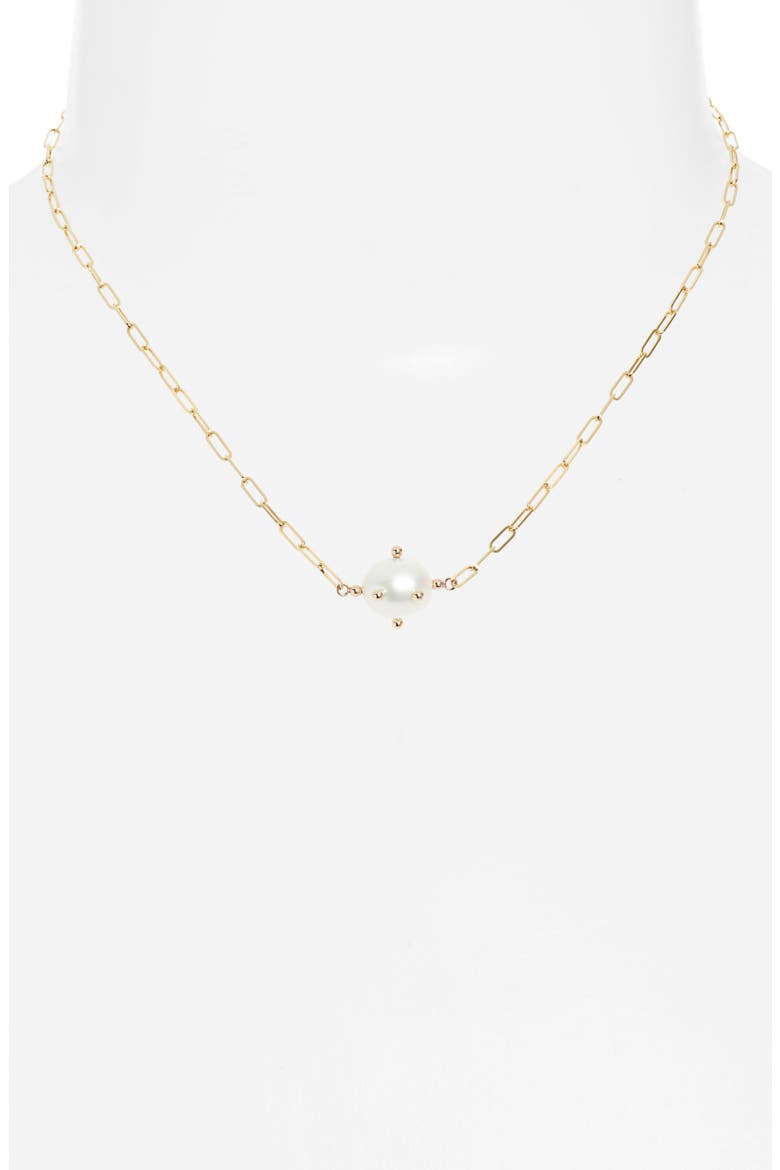 Bubble Cultured Pearl Pendant Necklace, Alternate, color, GOLD