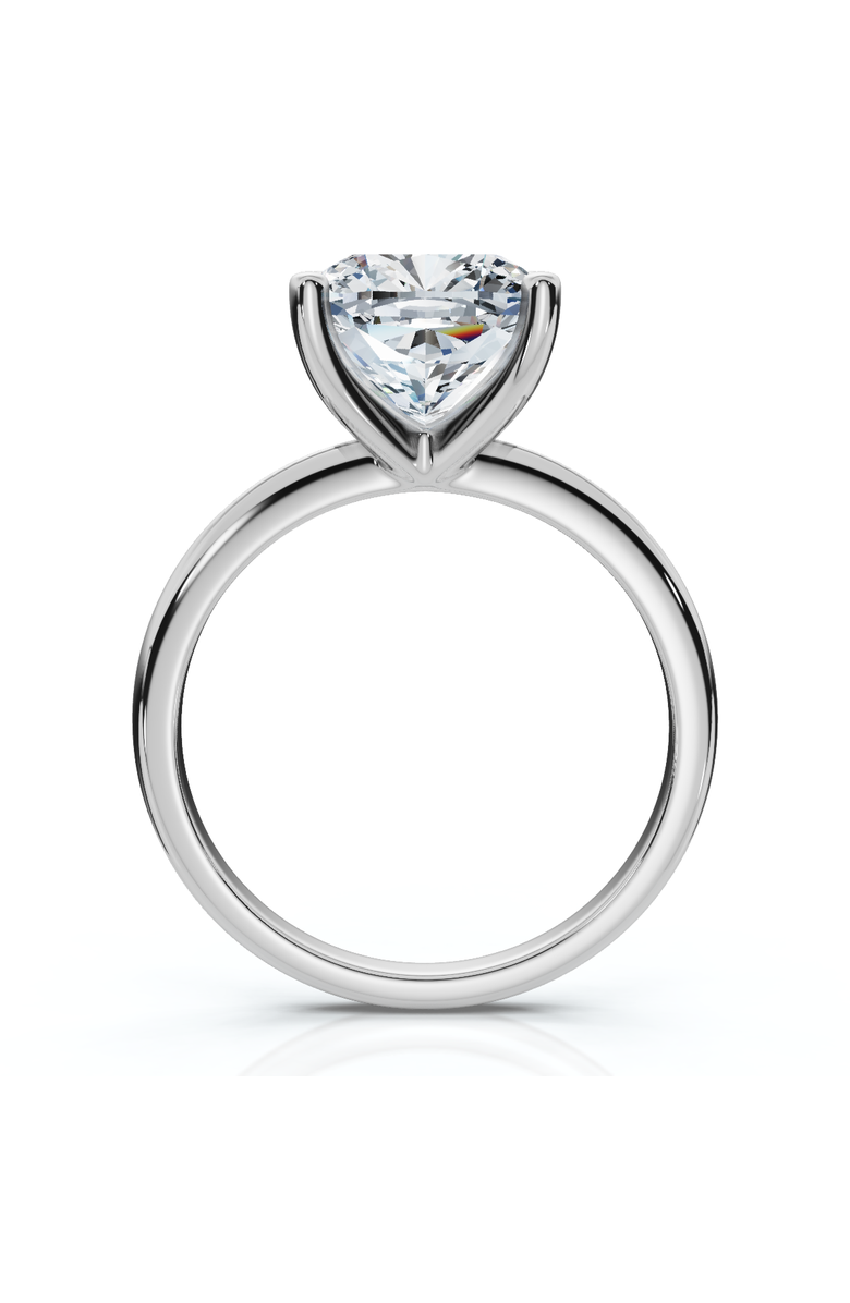 Bliss Diamond Certified 3Ct Cushion Diamond Solitaire Engagement Ring 14k Gold or Pt Lab Grown, Alternate, color, 14K White Gold