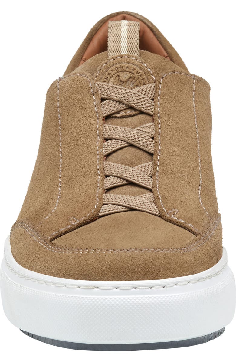 Johnston & Murphy Anson Lace to Toe Sneaker, Alternate, color, Taupe English Suede