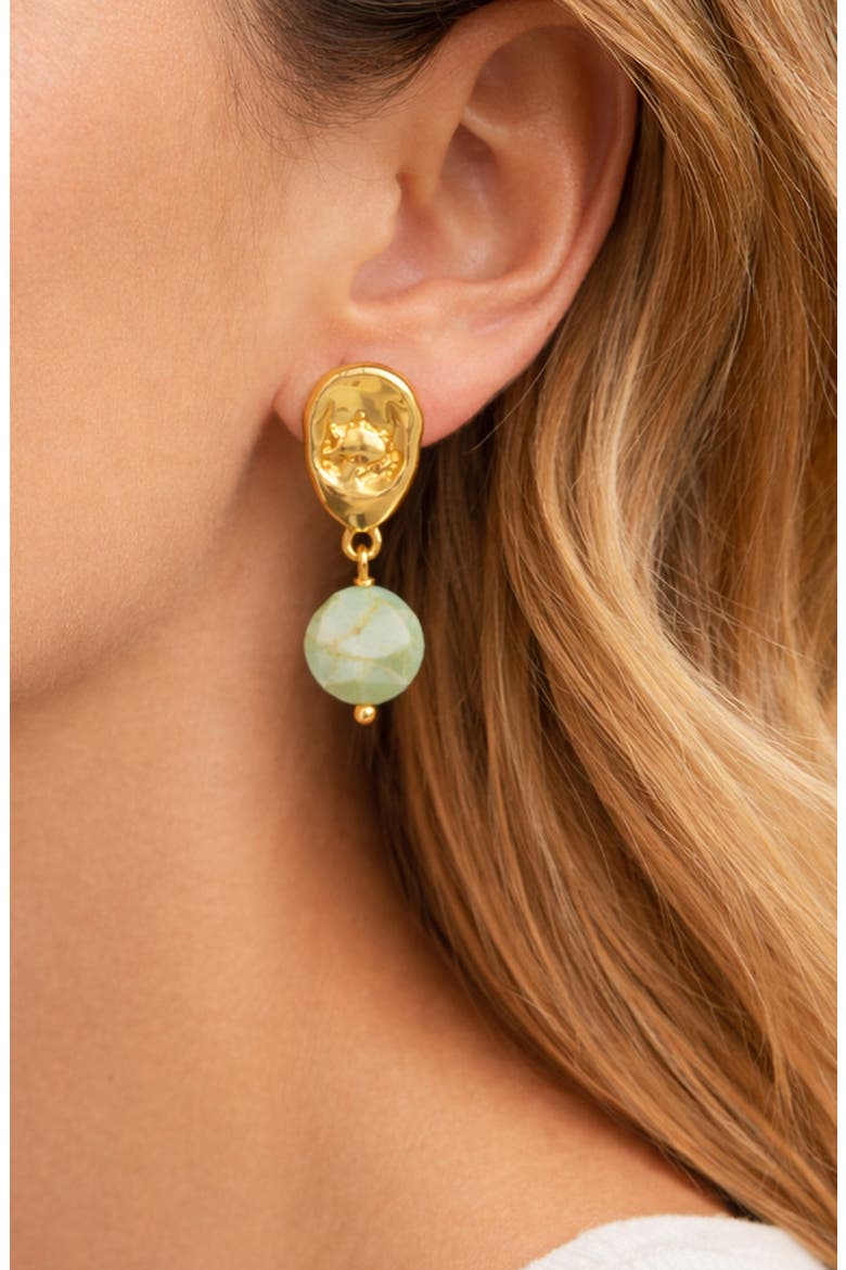Morganite Muse Drop Earrings, Alternate, color, GOLD