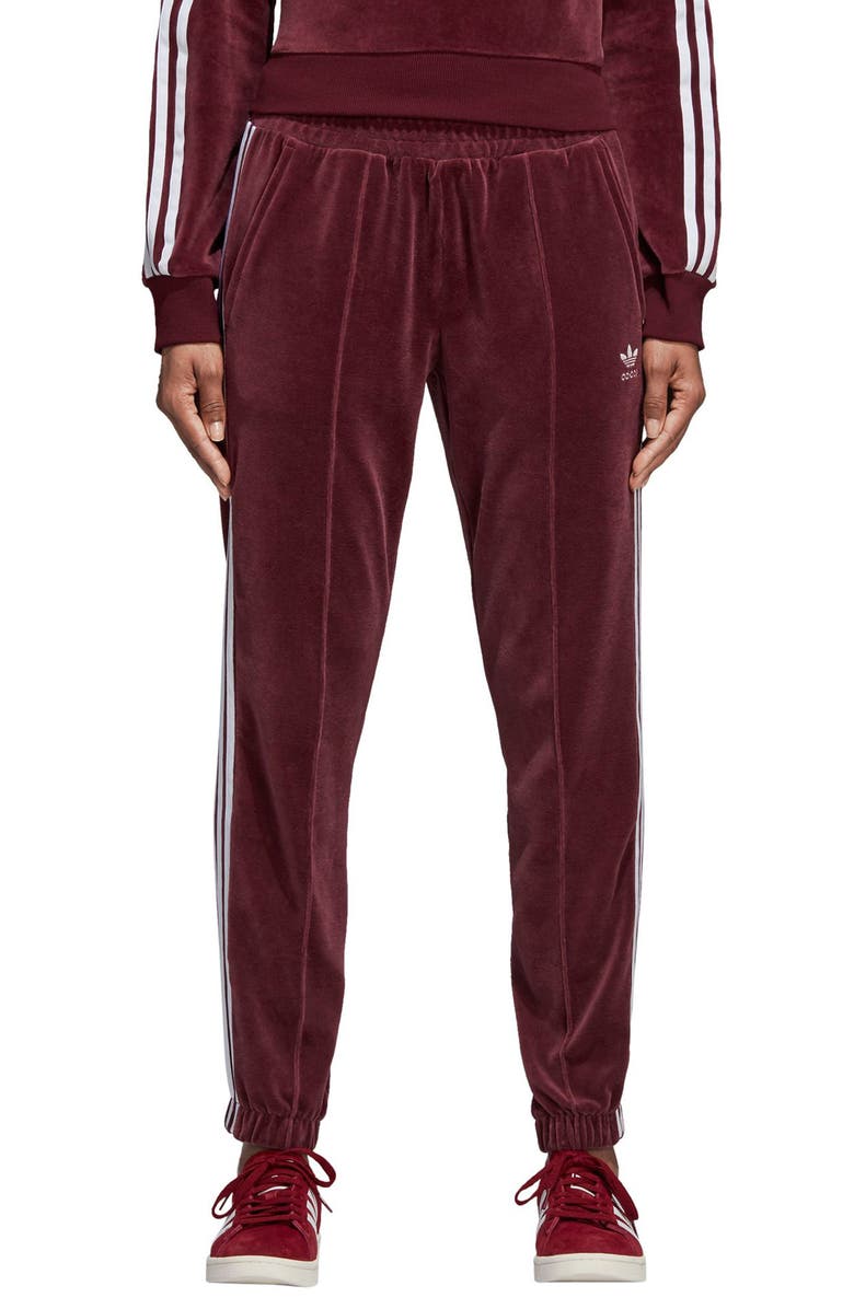adidas Originals adidas Velour Track Pants, Main, color, 
