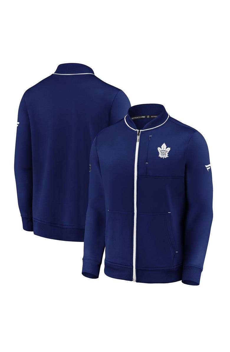 FANATICS Men's Fanatics Branded Blue Toronto Maple Leafs Authentic Pro Locker Room Full-Zip Jacket, Alternate, color,