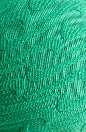 Jacquard Terry Triangle Bikini Top