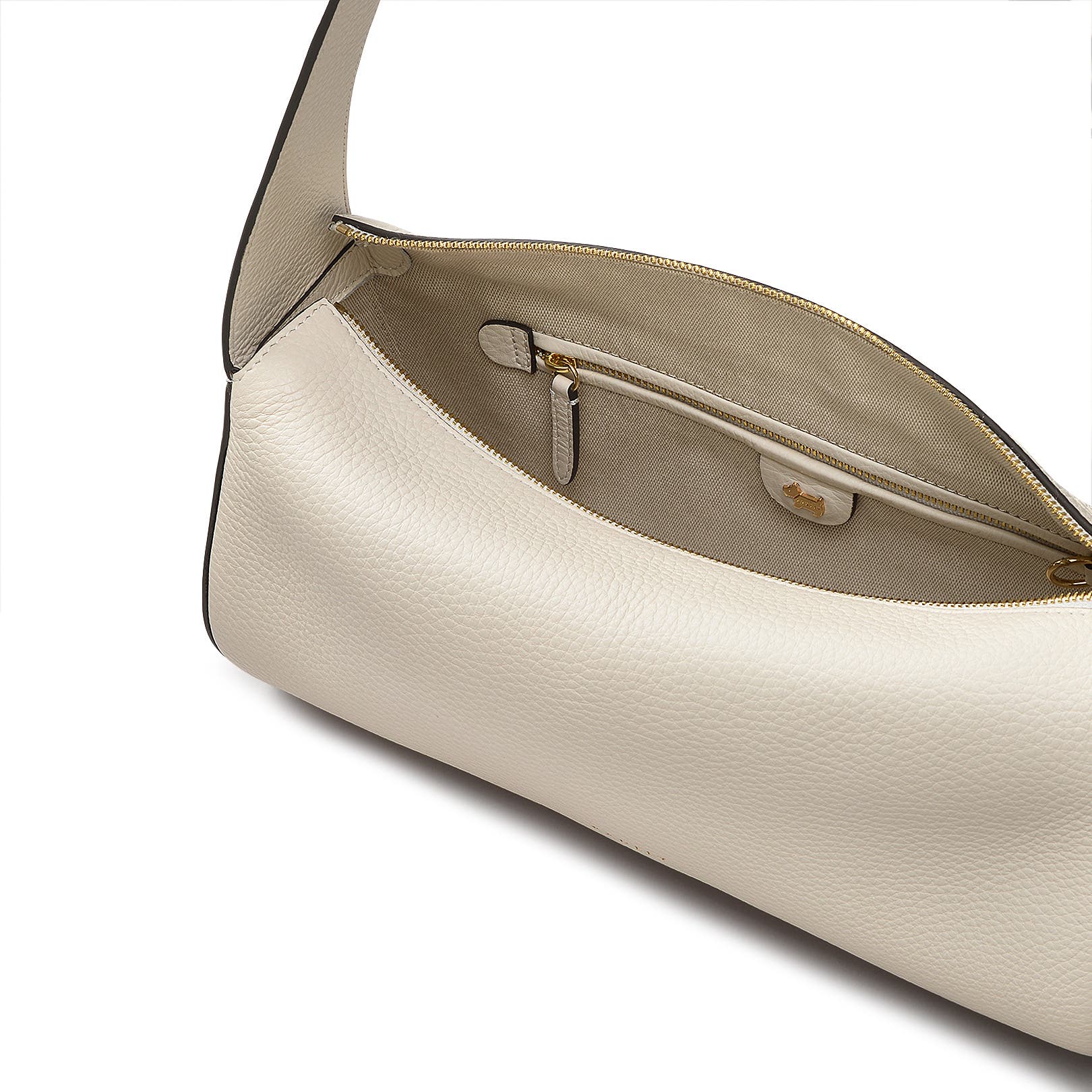 Radley Abbey Mews Small Ziptop Shoulder Bag, Alternate, color, Chalk