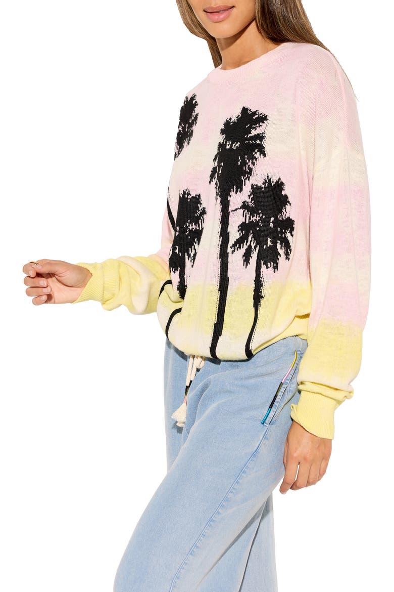 Summer Soul Venice Cotton & Linen Sweater, Alternate, color, PINK TIE DYE