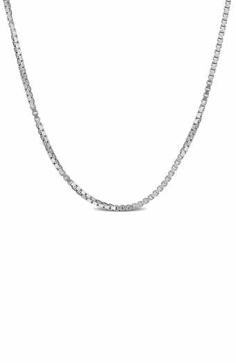 Box Link Chain Necklace, 0.80mm