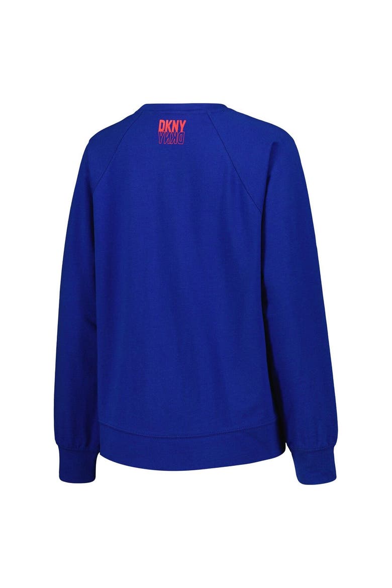 Women's DKNY Sport Royal Philadelphia 76ers Regina Raglan Pullover Sweatshirt, Alternate, color, Royal