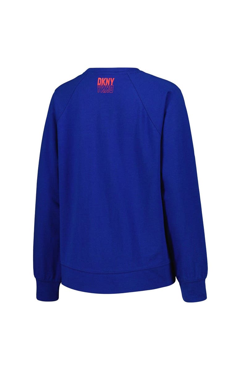 DKNY SPORT Women's DKNY Sport Royal Philadelphia 76ers Regina Raglan Pullover Sweatshirt, Alternate, color, Royal