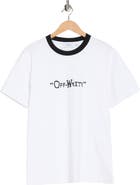 Off-White Logo Graphic Ringer T-Shirt