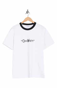 Off-White Logo Graphic Ringer T-Shirt