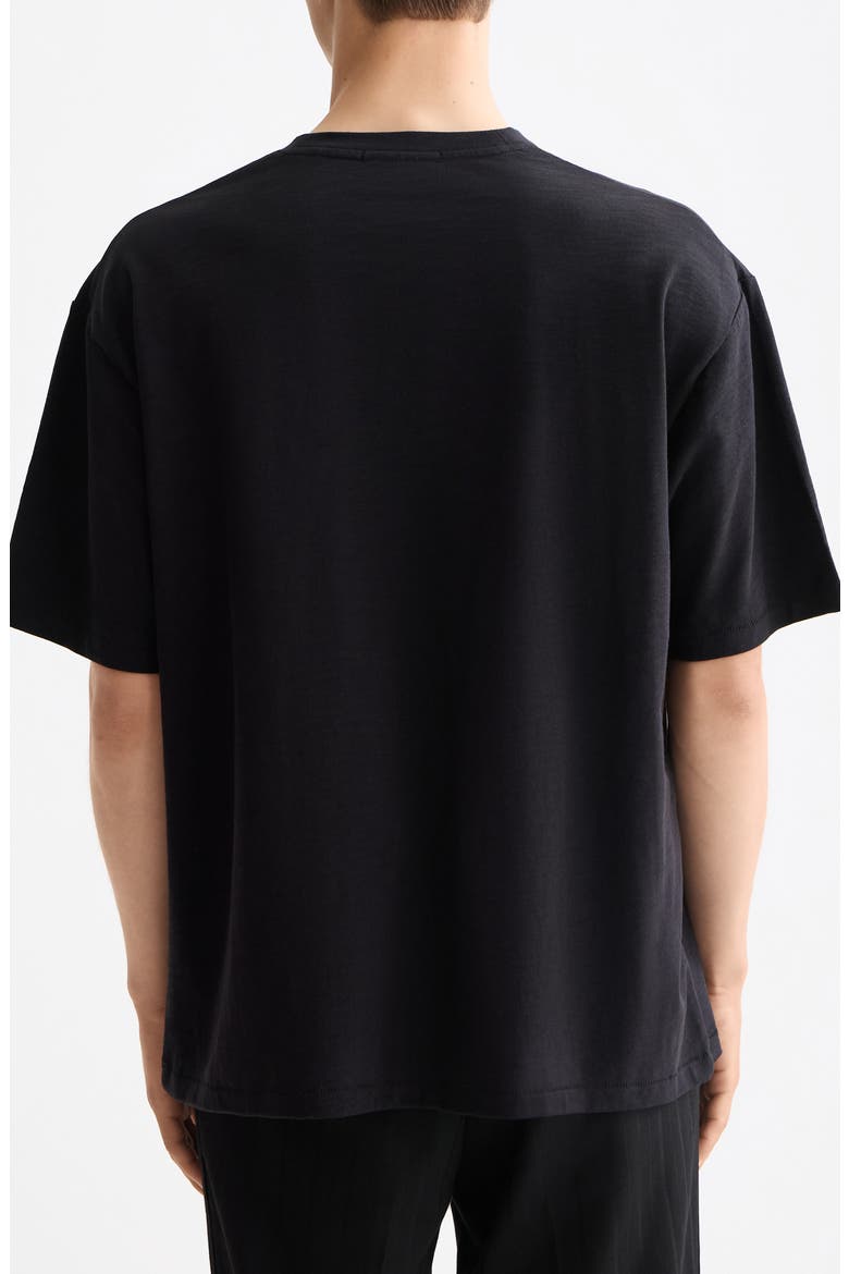 Loose Fit Logo Appliqué T-Shirt, Alternate, color, METEORITE