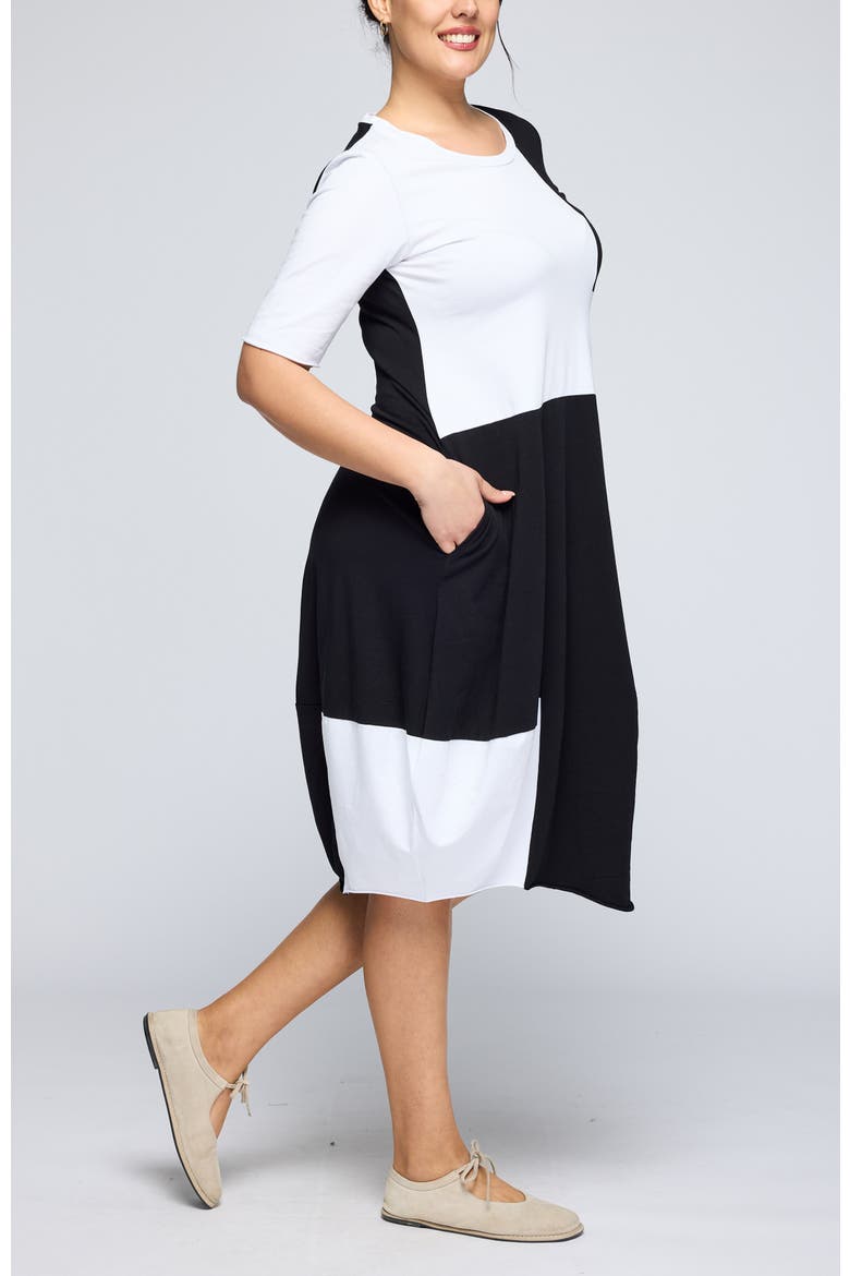 Slyph Two-Color Cotton Jersey Dress, Alternate, color, Original