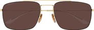 Gucci 59mm Polarized Gradient Rectangular Sunglasses