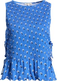 Madewell Side Tie Smocked Tank