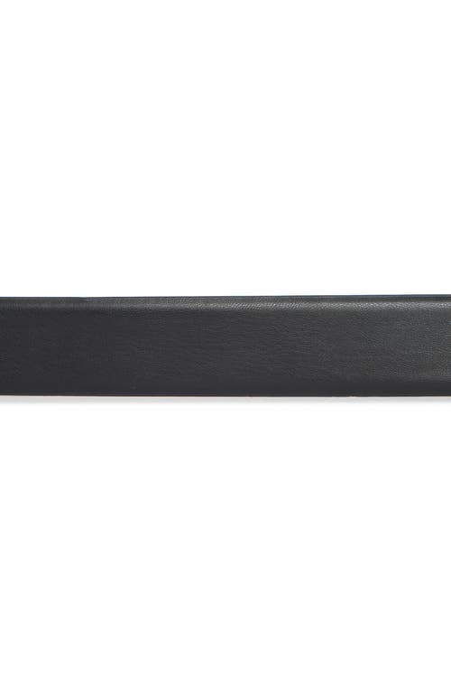 Vince Camuto Crest Buckle Faux Leather Belt In Multi