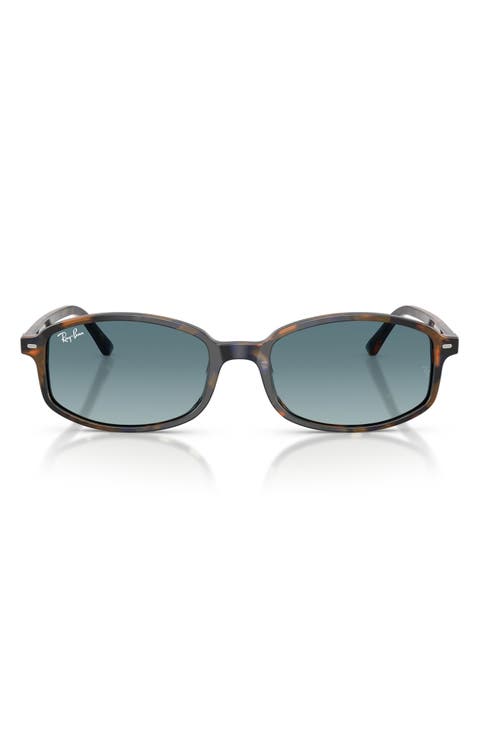 Sam 56mm Irregular Oval Sunglasses