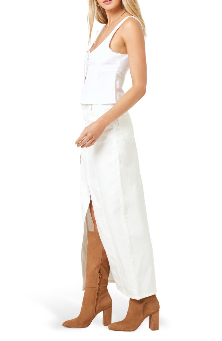 LSPACE Rose Tie Front Cover-Up Tank, Alternate, color, Cream