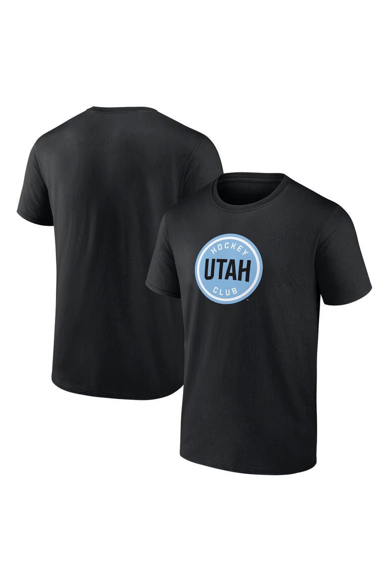 Men's Fanatics Black Utah Hockey Club Draft Logo T-Shirt, Alternate, color, Black