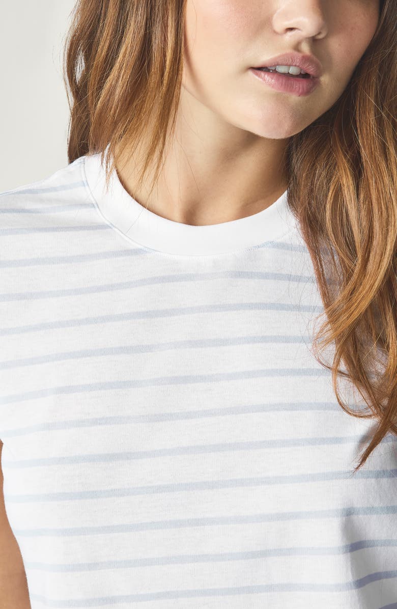 Florence by Mills Stripe Core T-Shirt, Alternate, color, Halogen Blue/White Stripe