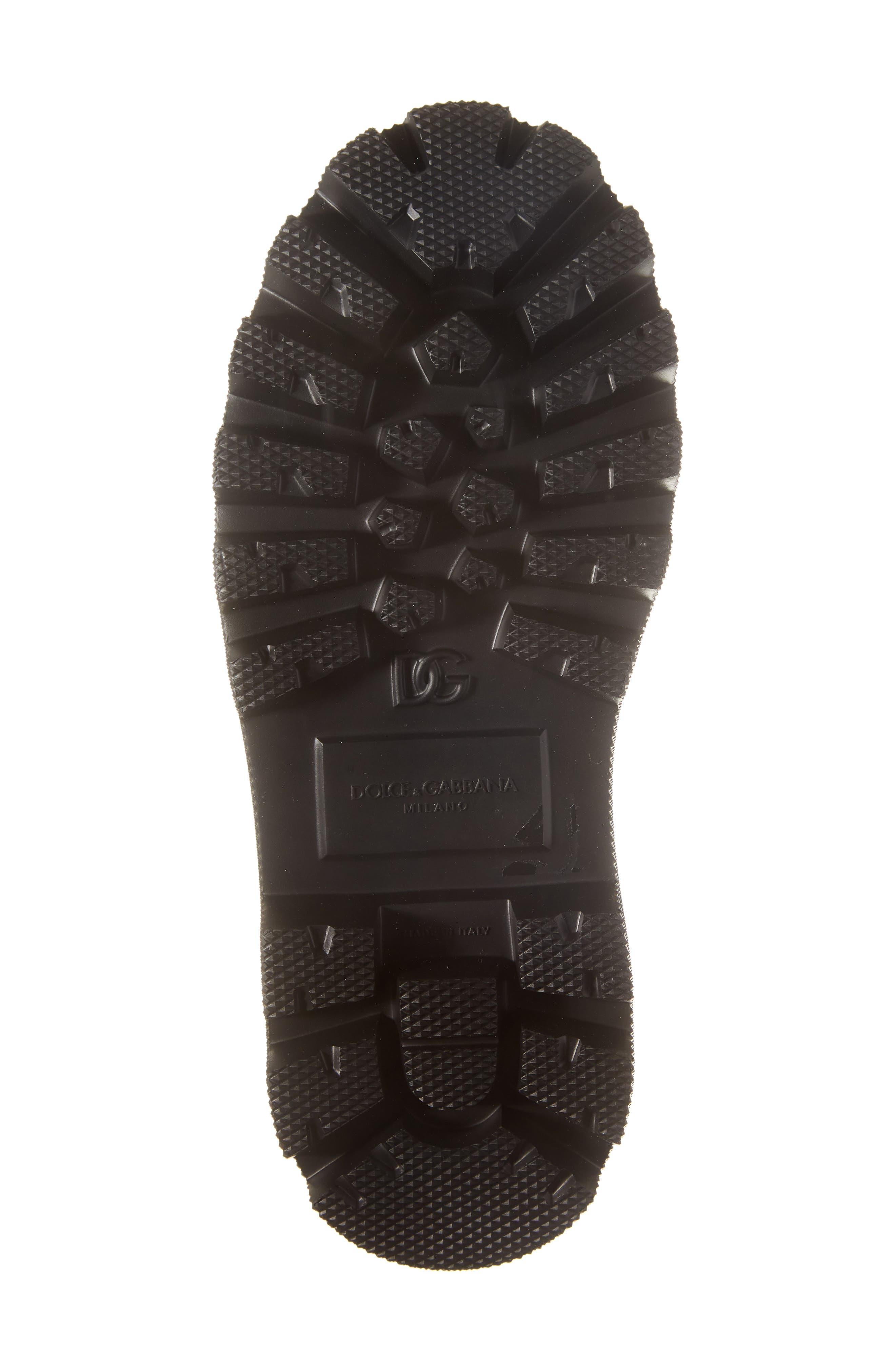 Dolce&Gabbana DG Logo Combat Boot, Alternate, color, 