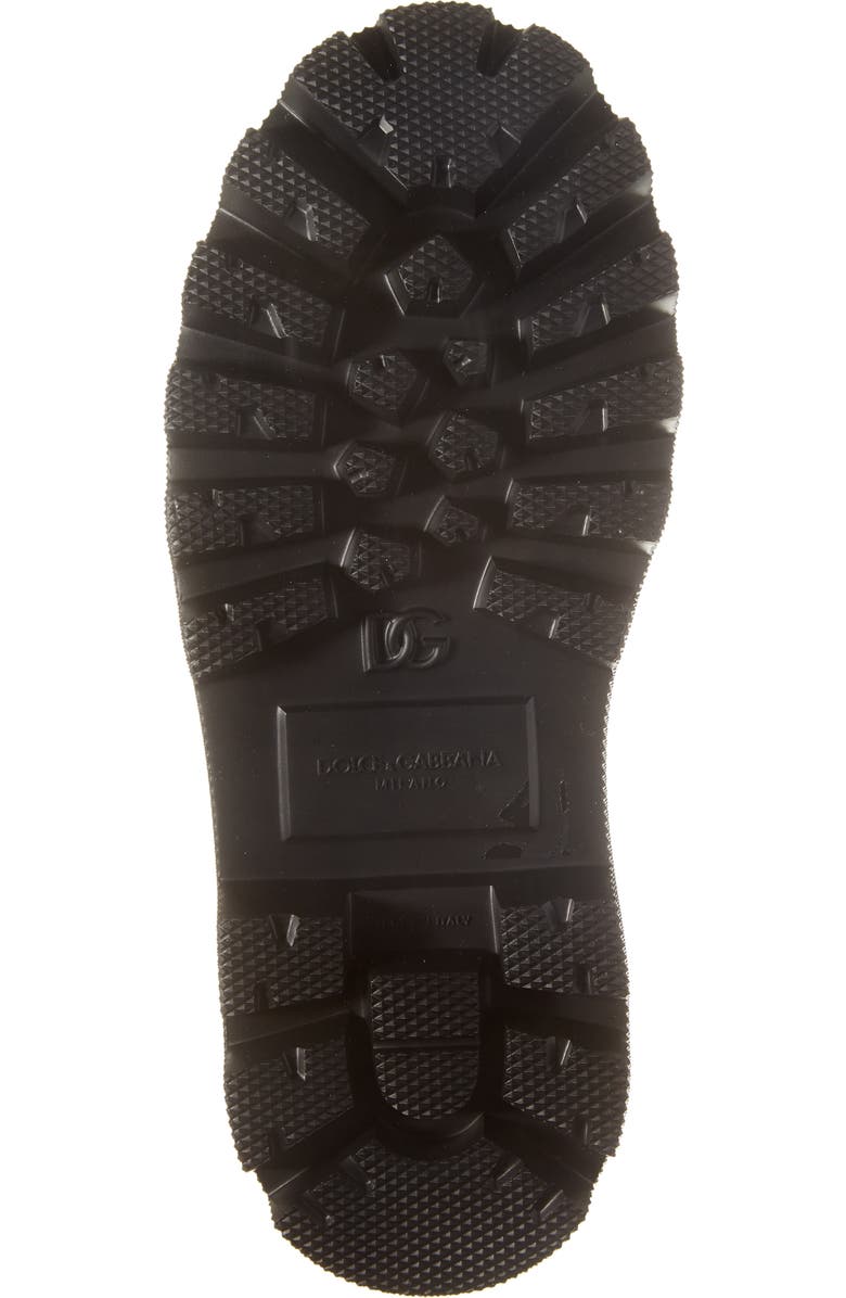 Dolce&Gabbana DG Logo Combat Boot, Alternate, color, Nero