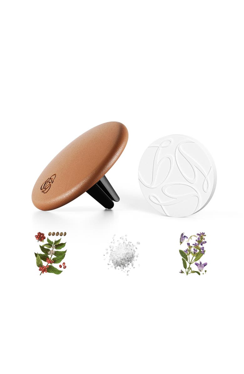 Delfino Sage Camel Lambskin Car Diffuser and Insert, Main, color, Regular