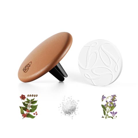 Sage Camel Lambskin Car Diffuser and Insert