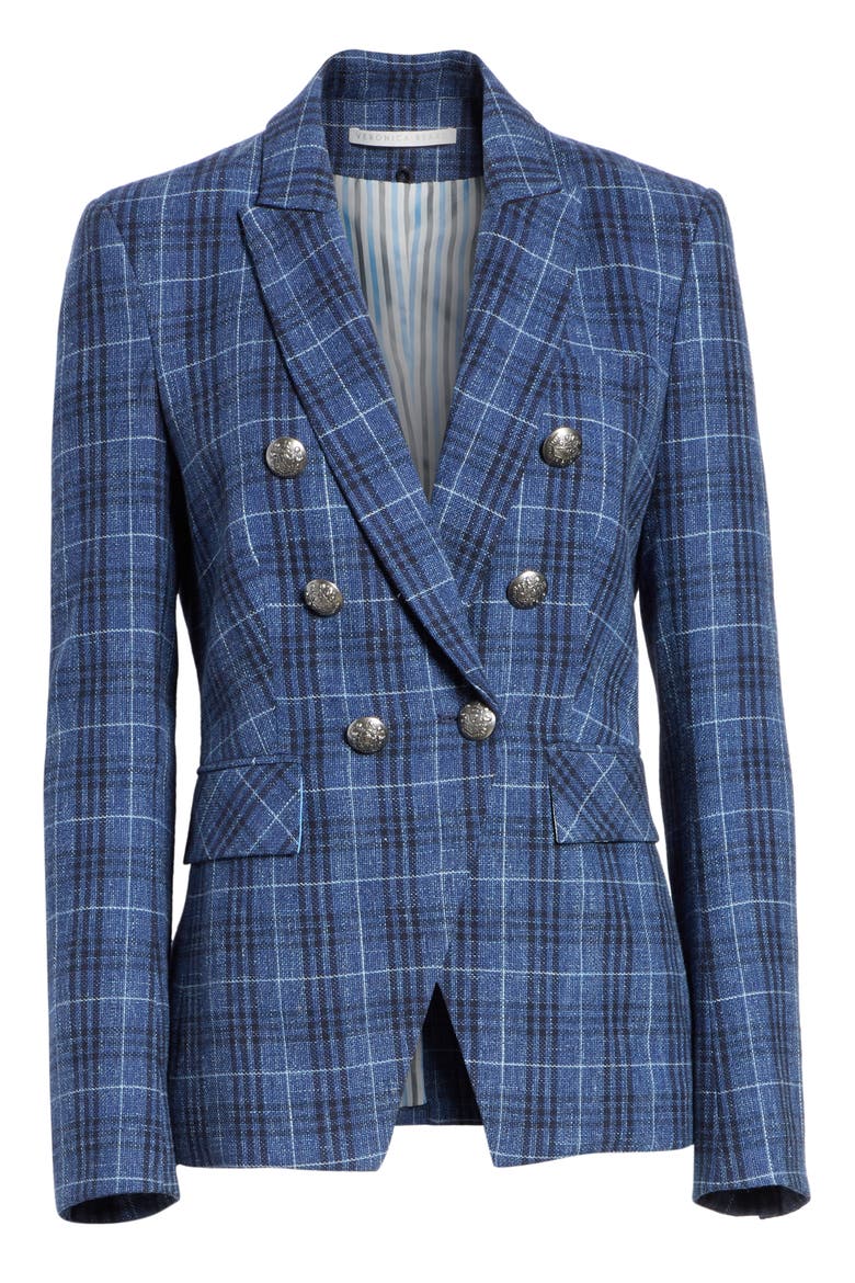 Miller Wool Blend Plaid Dickey Jacket, Main, color, BLUE