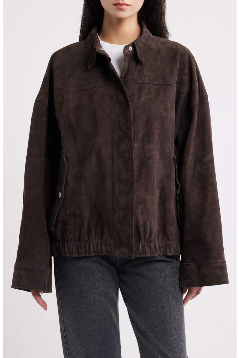 Nara Suede Jacket, Alternate, color, TOBACCO SUEDE