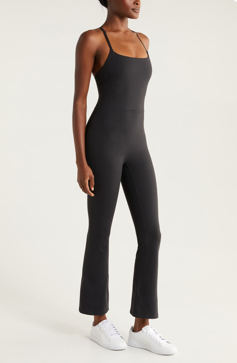 Zella Flex Flare Jumpsuit, Alternate, color, 