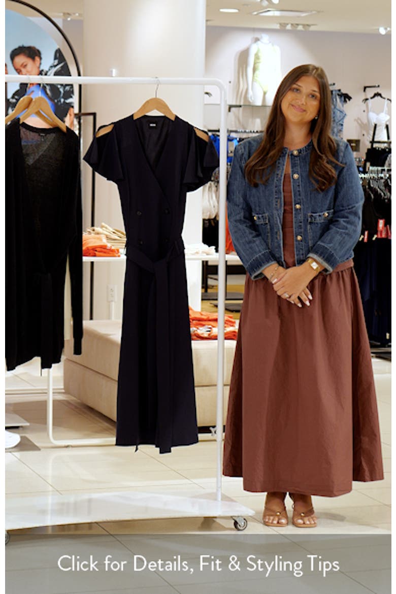 Datrena Trench Midi Dress video
