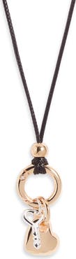 Open Edit Key to My Heart Cord Necklace