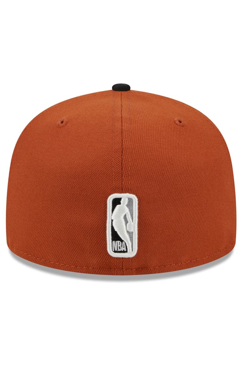 New Era Men's New Era Rust/Black Phoenix Suns Two-Tone 59FIFTY Fitted Hat, Alternate, color, 