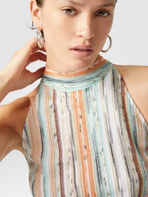 Missoni Women's Multicolor Viscose Blend Mini Dress | Size It 40 | Ds25sg1tbr002h Color Sm9kr In Multicoloured