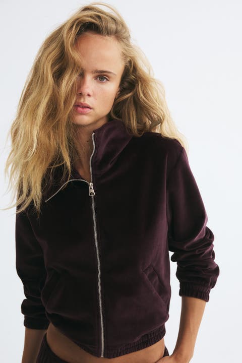 Velour Track Jacket