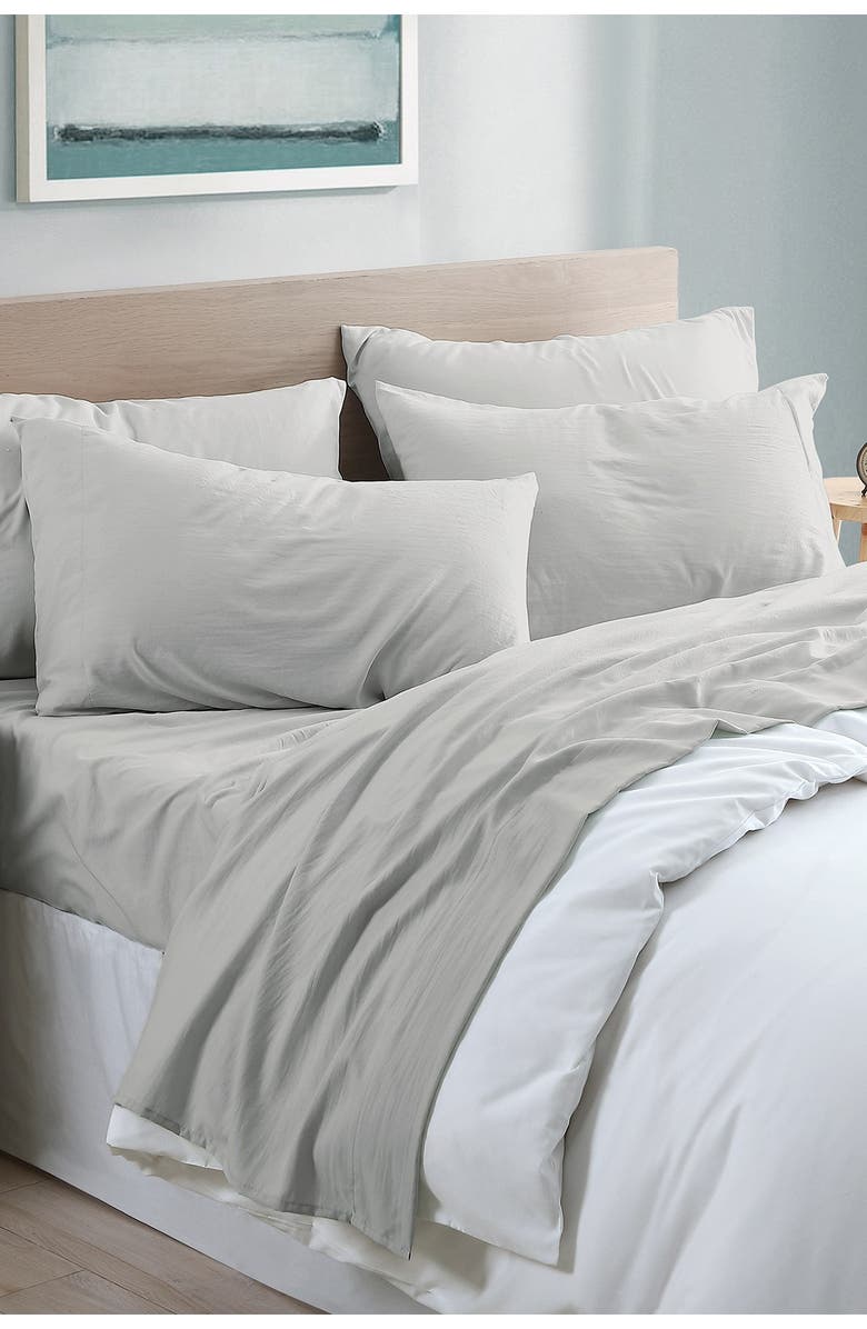 Modern Threads Garment Washed 6-Piece Microfiber Sheet Set, Main, color, 