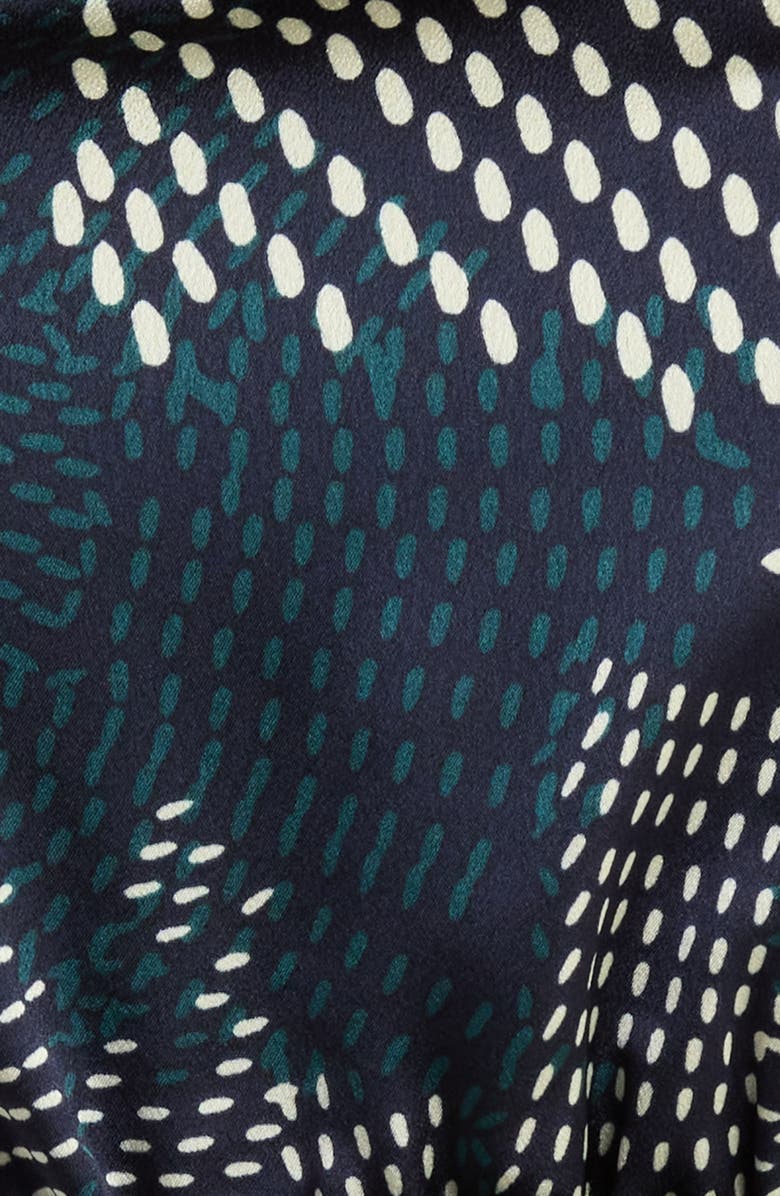 SUGARLIPS Kirby Geometric Wide Leg Jumpsuit, Alternate, color, Navy-Cream