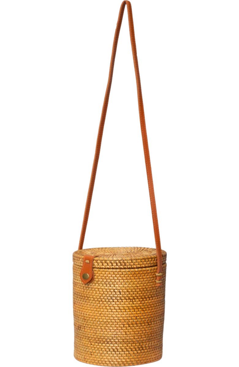 Jelavu Zuma Handwoven Rattan Bucket Bag, Alternate, color, Tan