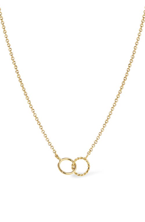 Ana Luisa Sam Interlocking Circles Necklace In Gold