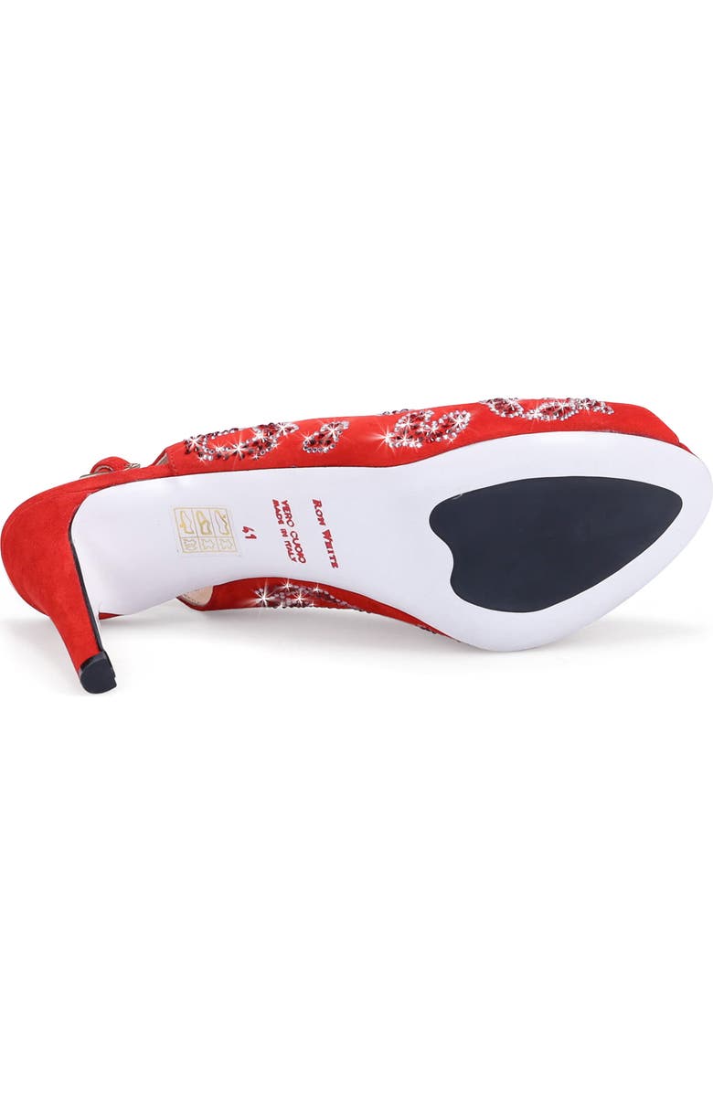 Ron White x The Devil Wears Prada Slingback Peep Toe Pump, Alternate, color, Crimson