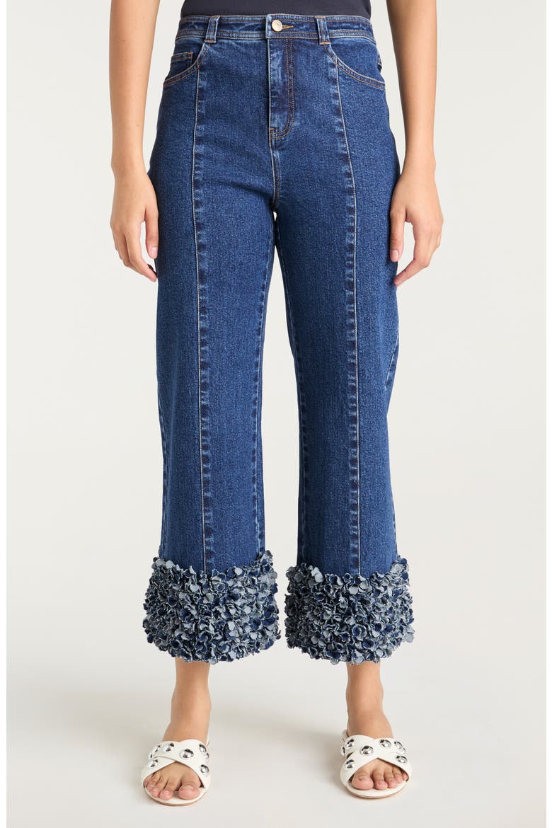 Petal Ethel Seamed Ankle Jeans, Main, color, OCEANE