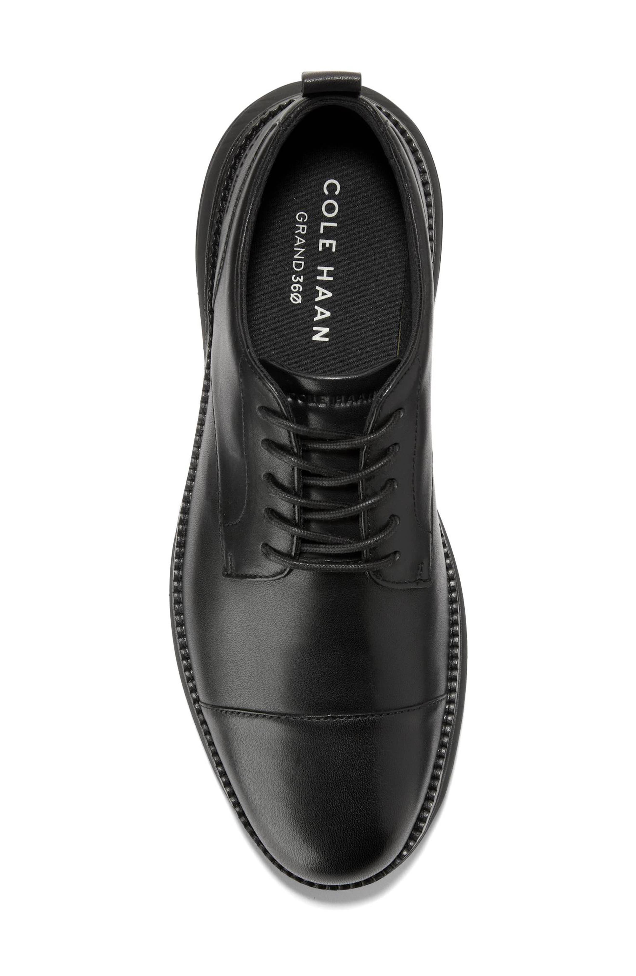 Cole Haan Grand Hurrion Cap Toe Derby, Alternate, color, Black / Black