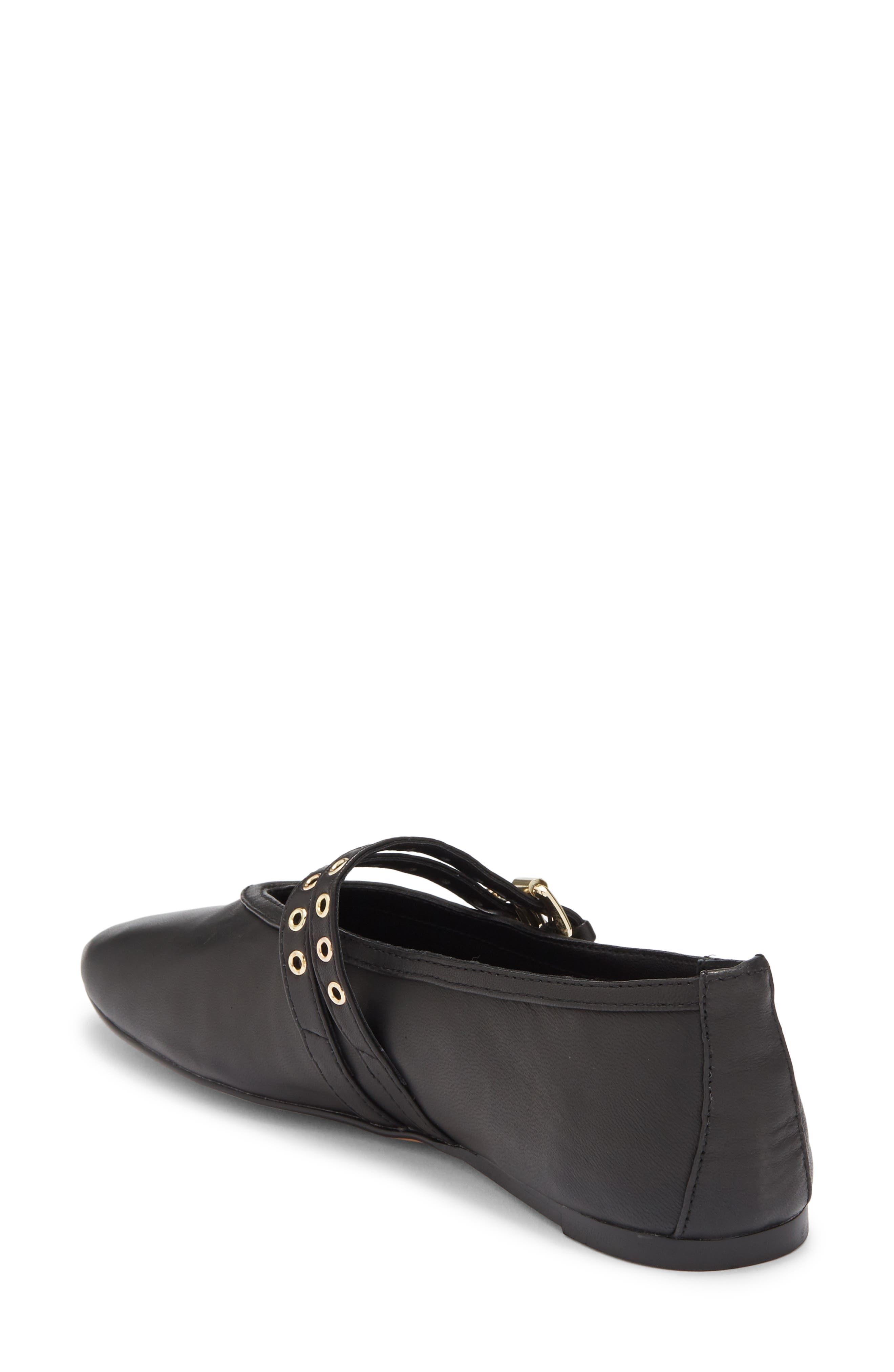 Steve Madden Lydia Flat, Alternate, color, Black Leather