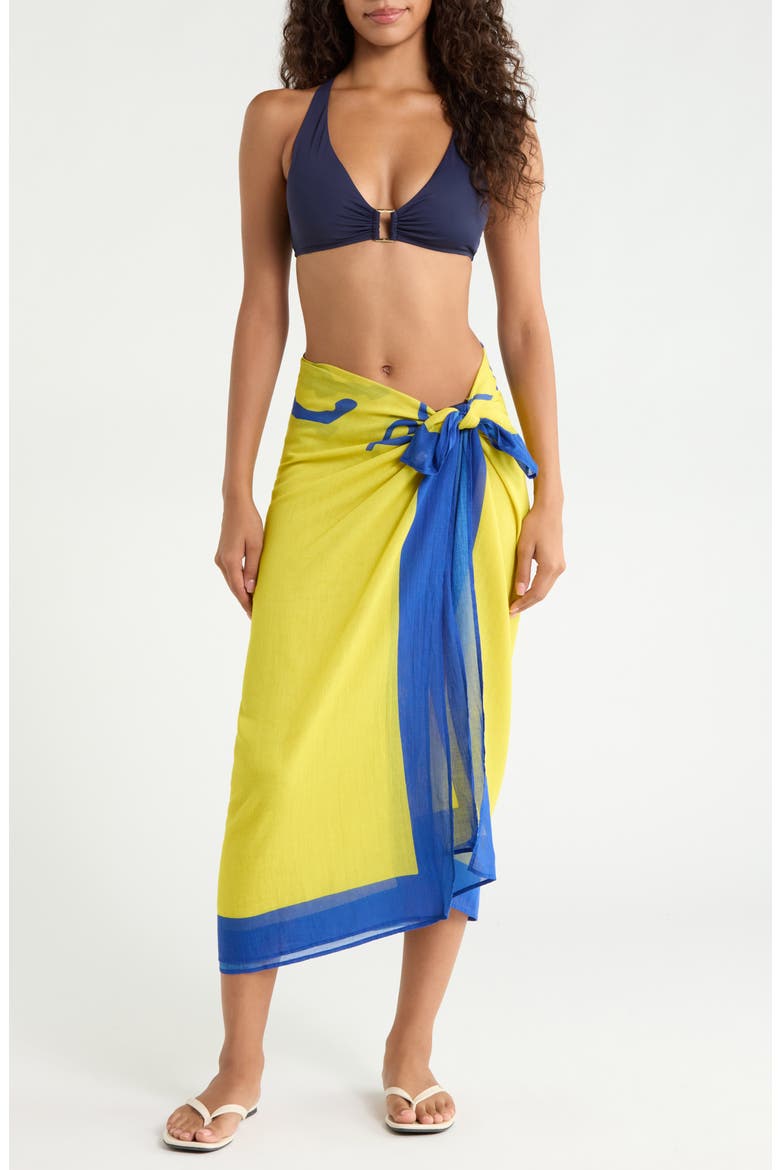 Pony Cover-Up Pareo, Main, color, YELLOW