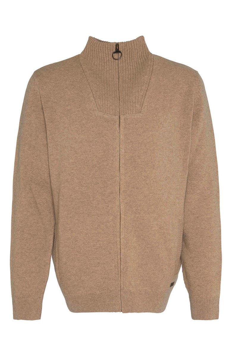 Barbour Wool Zip Cardigan, Alternate, color, 