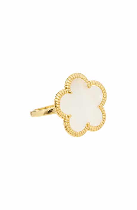 Juvell Mother-of-Pearl Floral Ring