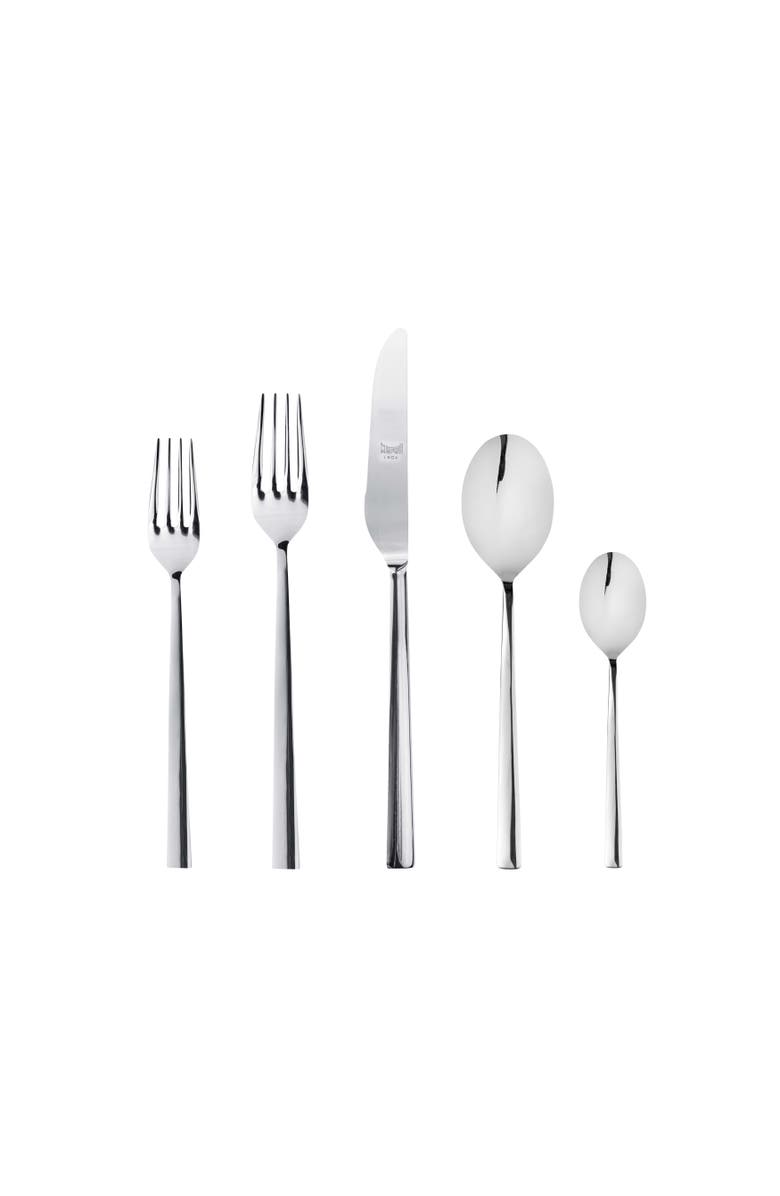 Mepra Atena Flatware Set - 5 Pieces, Main, color, Silver