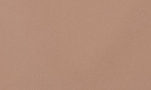 Elodie Square Neck Twill Top In Brown